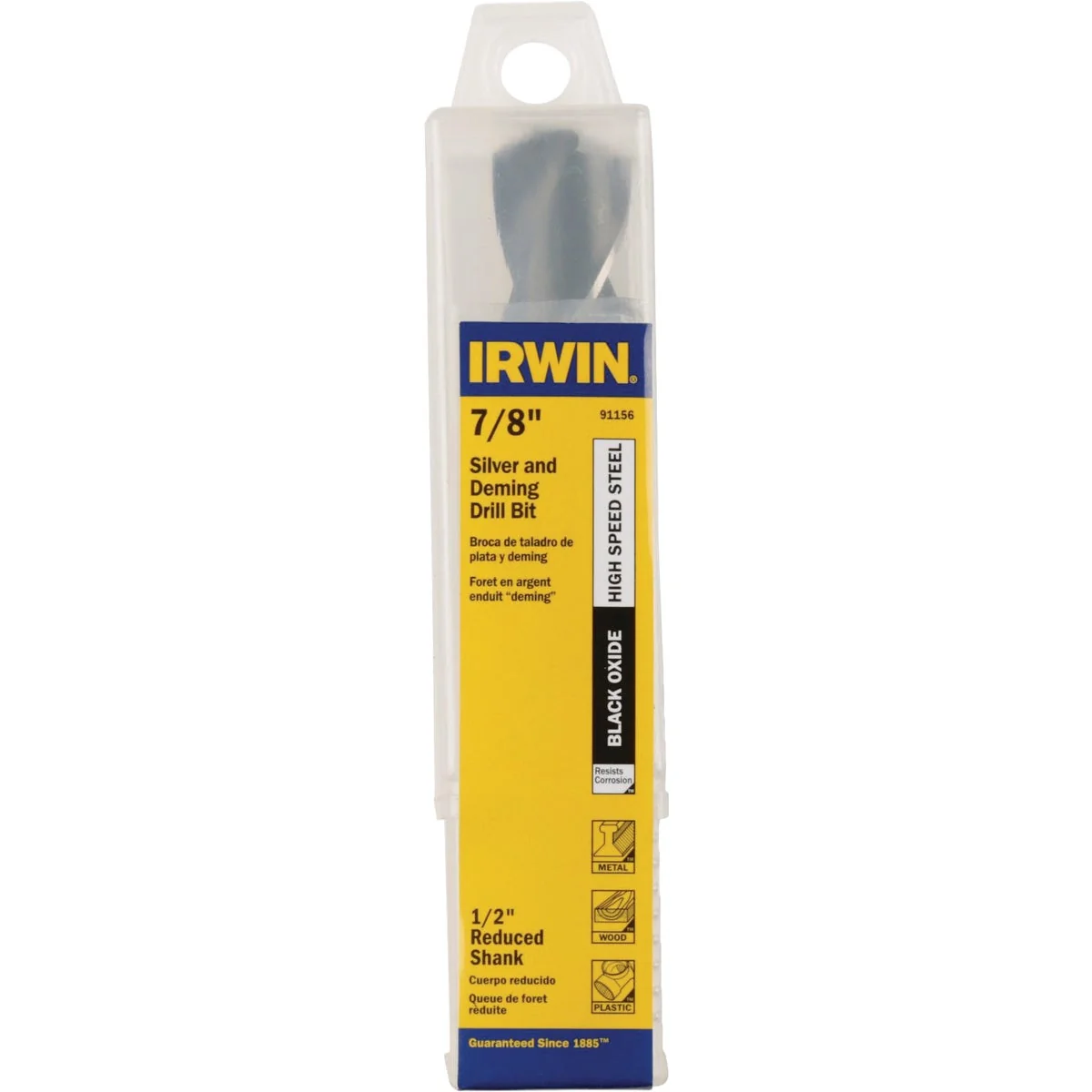 Versatile Irwin 7 8 In. Black Oxide Silver Deming Drill Bit High-End