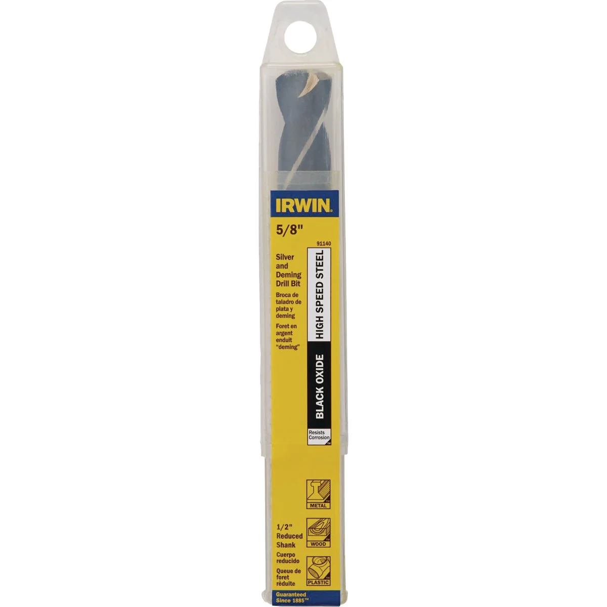 Responsible Irwin 5 8 In. Black Oxide Silver Deming Drill Bit Genuine