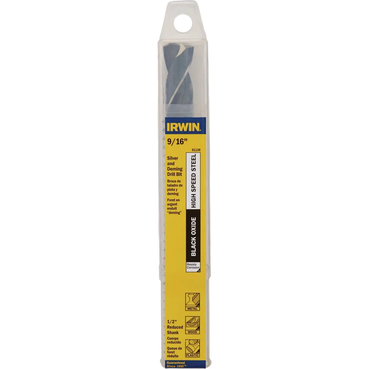 Carefully Designed Irwin 9 16 In. Black Oxide Silver Deming Drill Bit High-Quality