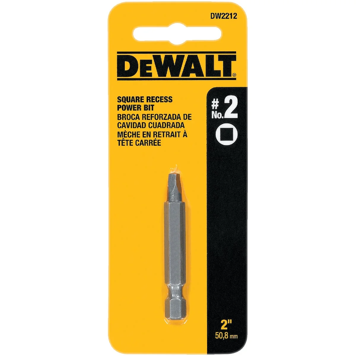 Lightweight DeWalt Square Recess 2 2 In. Power Screwdriver Bit Fast