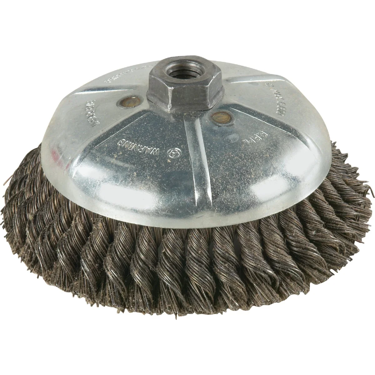 Functional Weiler Vortec 6 In. Knotted 0.02 In. Angle Grinder Wire Brush Easy-to-Use