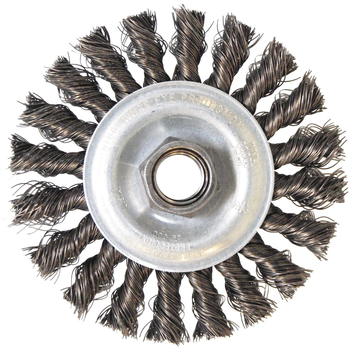 Pure Weiler Vortec 4 In. Stringer Bead 0.014 In. Angle Grinder Wire Wheel Clean