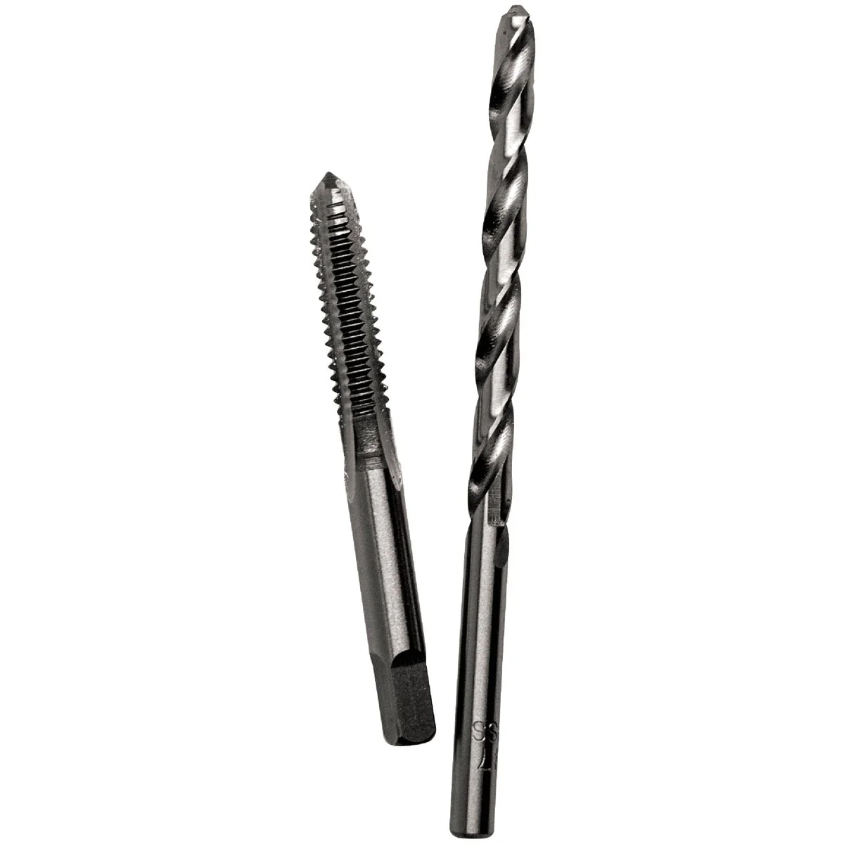 Organic Century Drill Tool 3 8-16 National Coarse Carbon Steel Tap-Plug and 5 16 In. Brite Drill Bit Pure