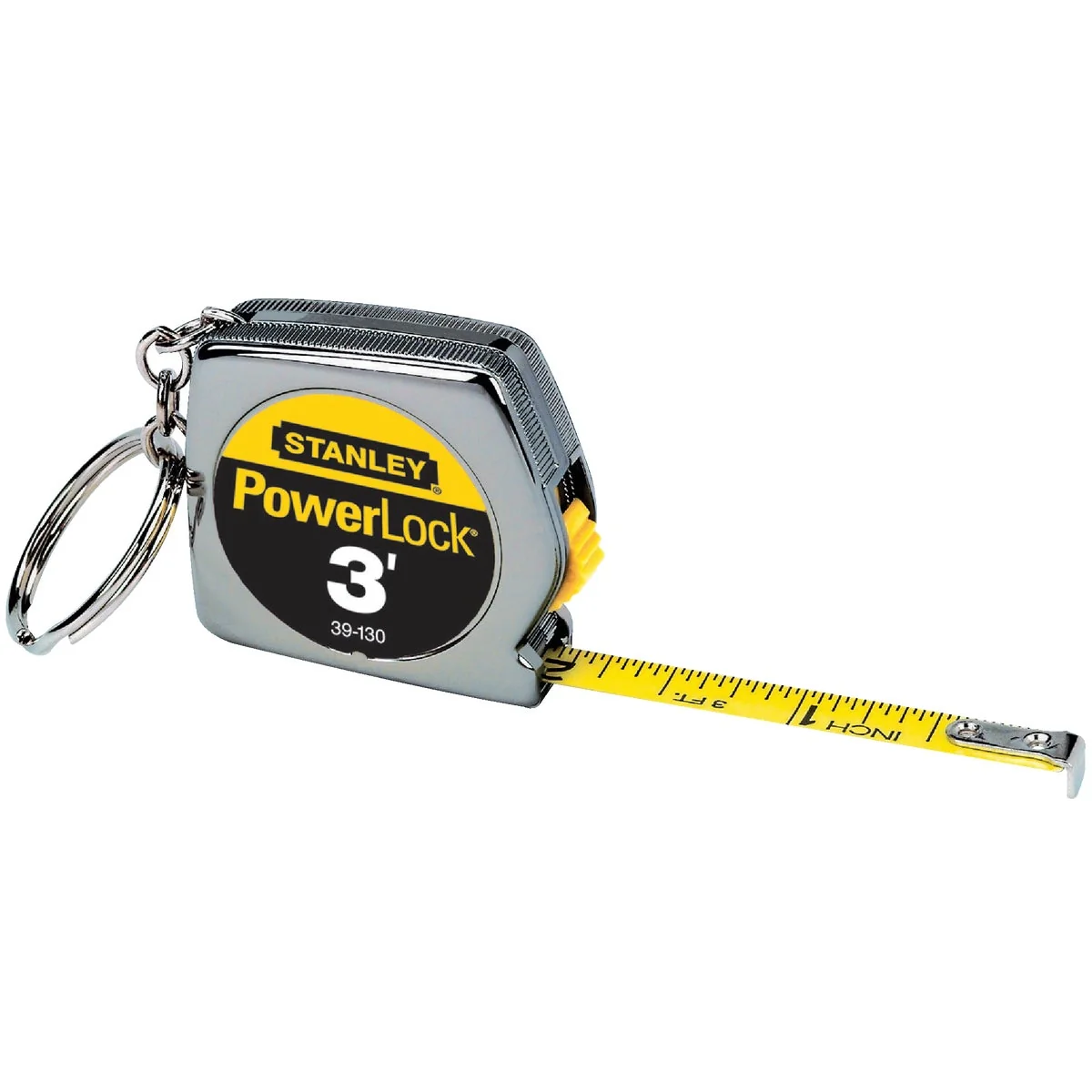 Carefully Designed Stanley PowerLock 3 Ft. Key Ring Tape Measure Natural