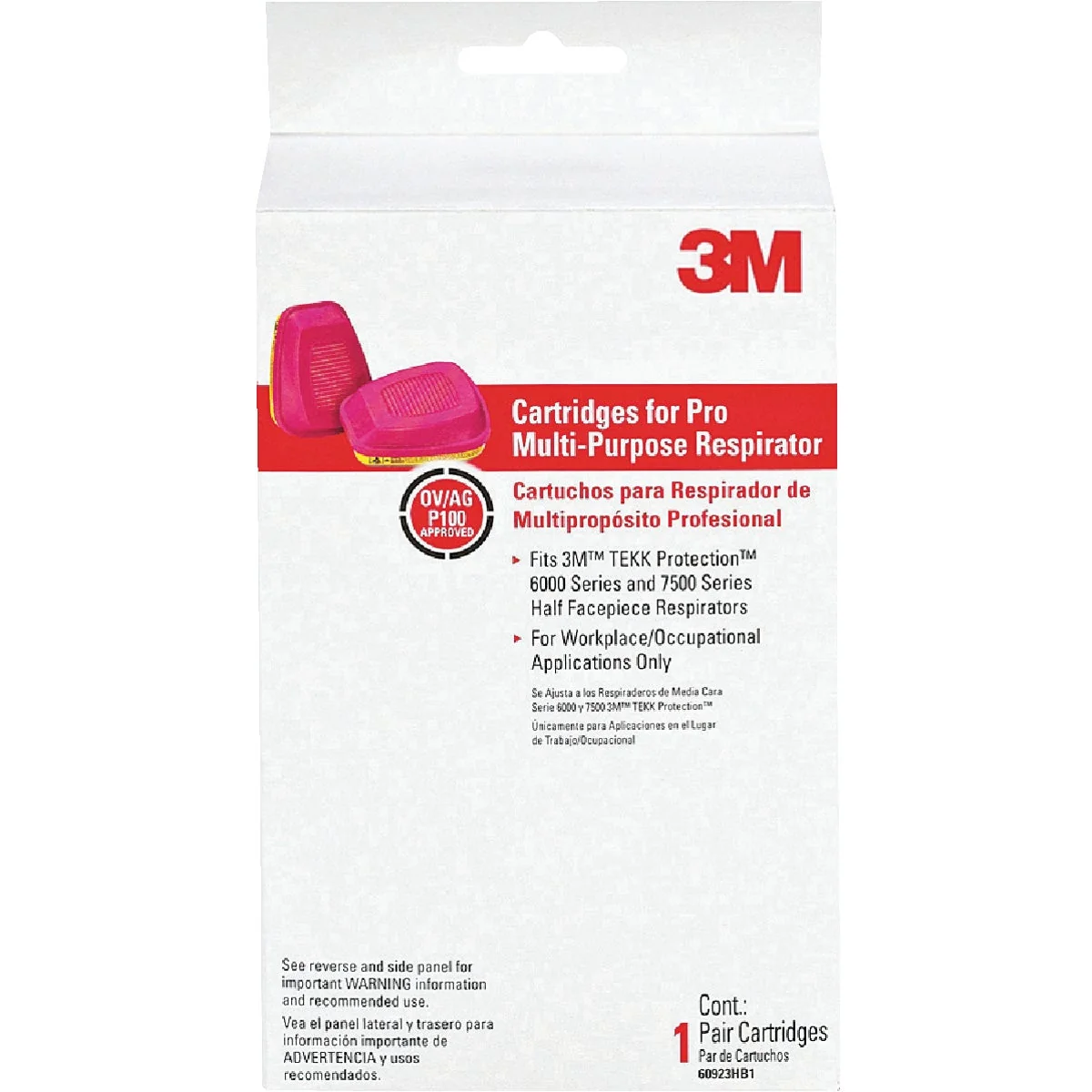 Secure 3M OV AG P100 Multipurpose Filter Cartridge 2-Pack Outstanding