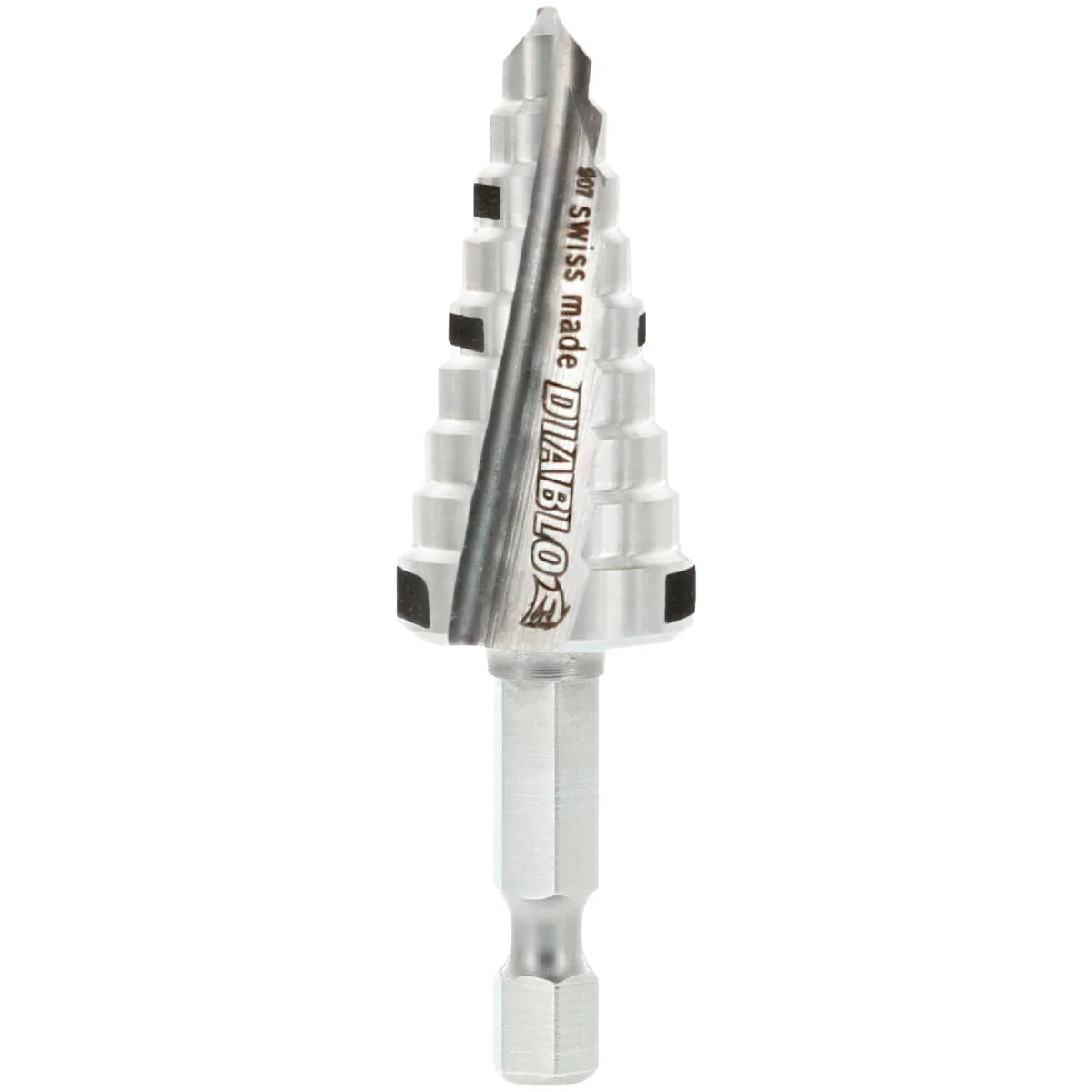 Premium Diablo 3 8 In. - 3 4 In. Impact Step Drill Bit 9 Steps Efficient