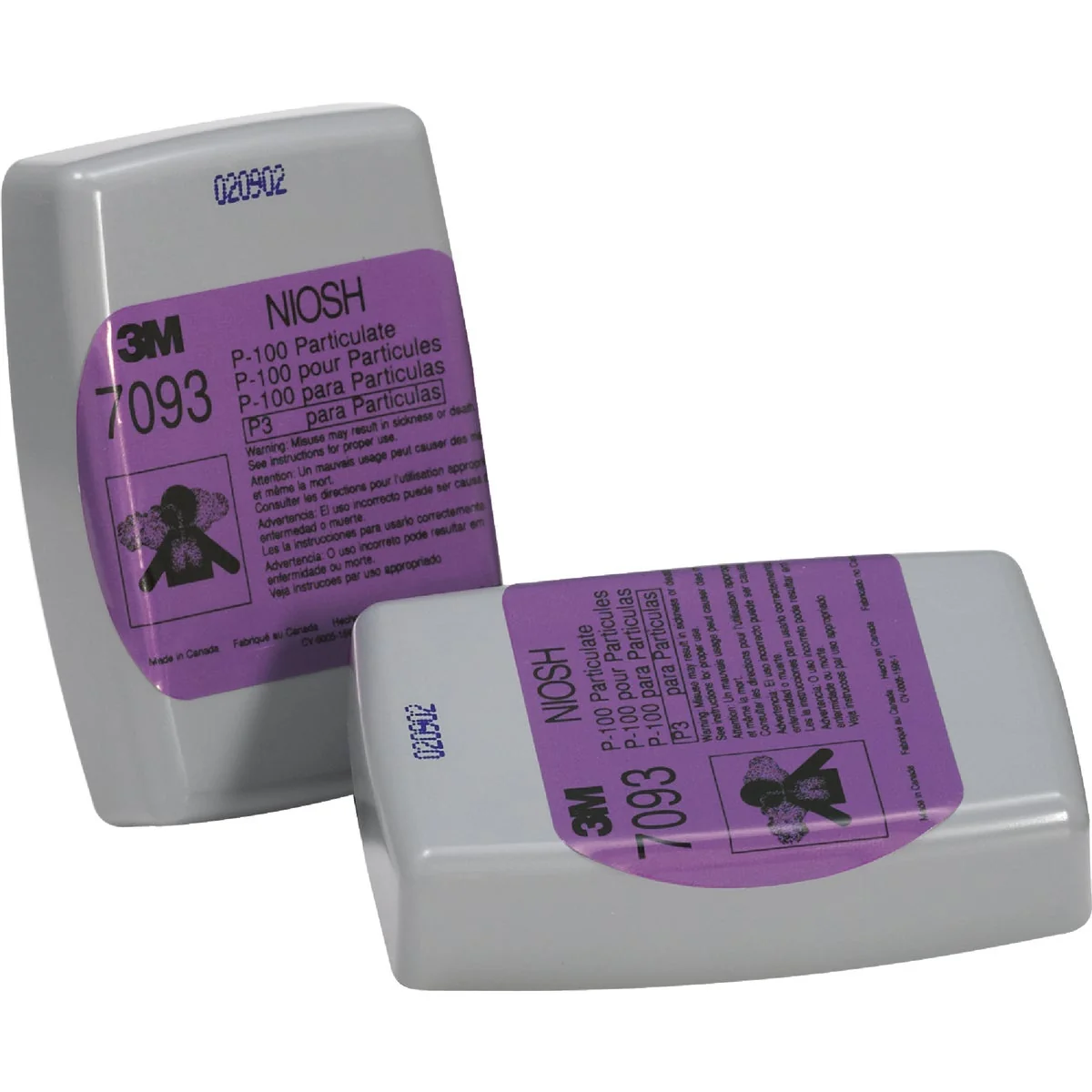 Professional 3M P100 Demolition Filter Cartridge 2-Pack Pure