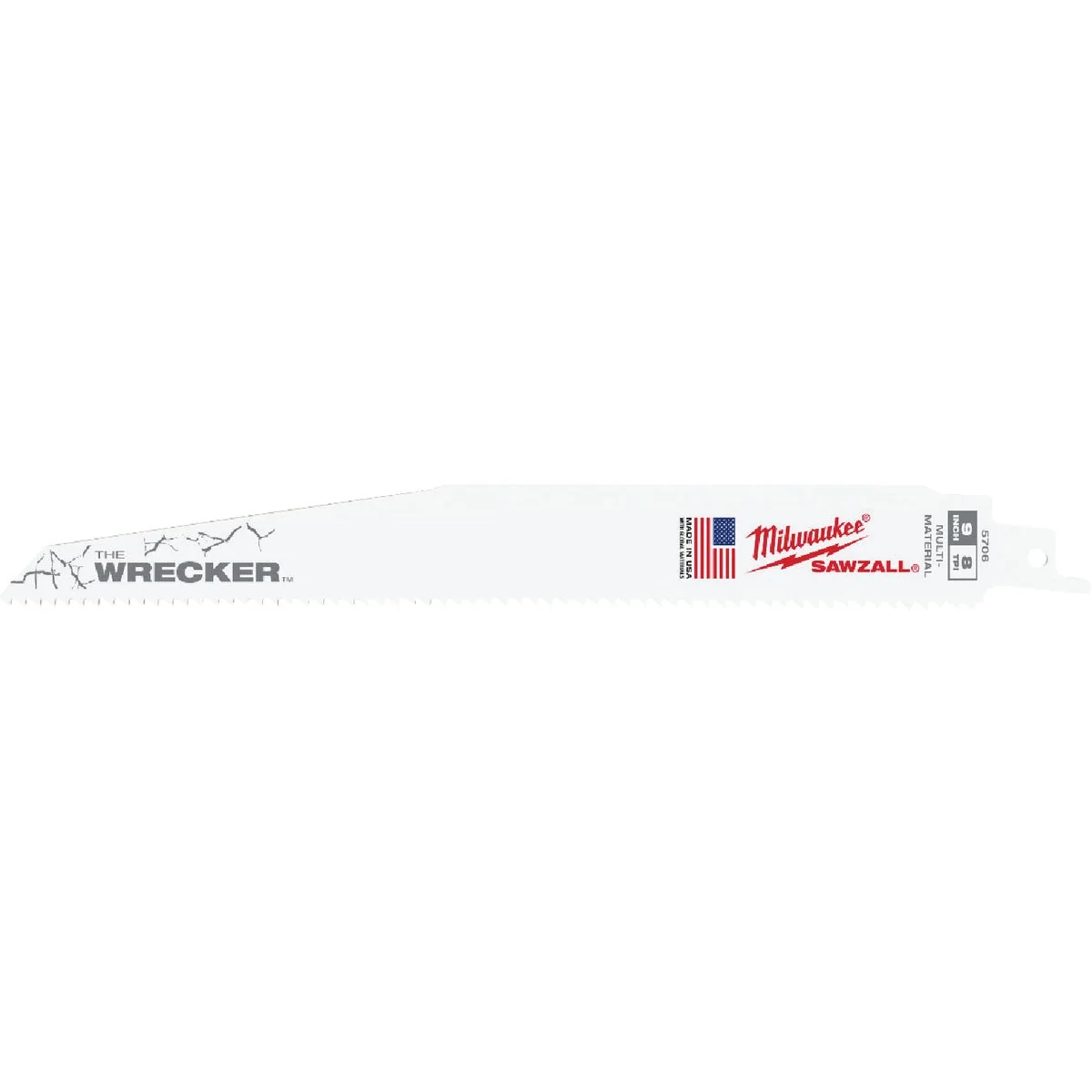 Classic Milwaukee Sawzall THE WRECKER 9 In. 7 11 TPI Multi-Material Demolition Reciprocating Saw Blade Verified