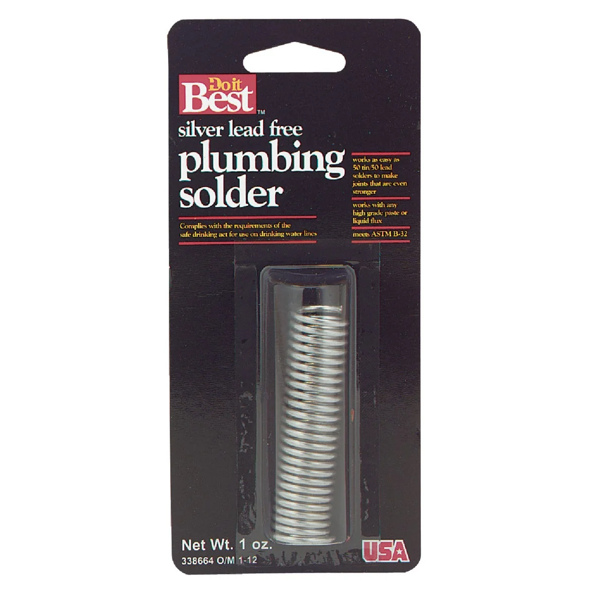 Pure Do it 1 oz. Solid 96 Tin 4 Silver Solder Convenient