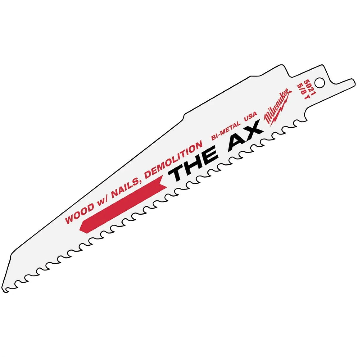 Healthy Milwaukee Sawzall THE AX 9 In. 5 TPI Wood w Nails Demolition Reciprocating Saw Blade 25-Pack Effective