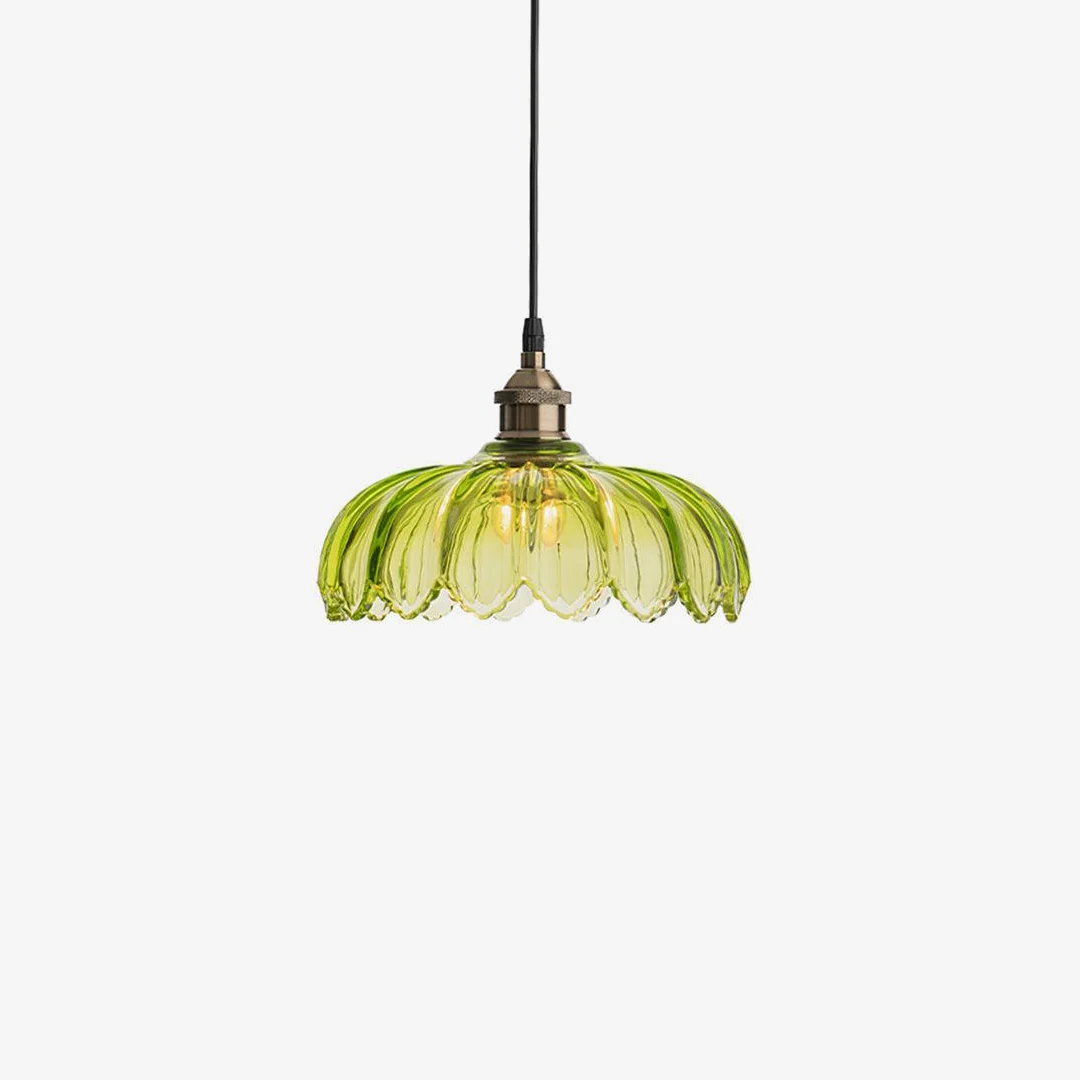 Classic Polykristallijne glazen hanglamp Smooth