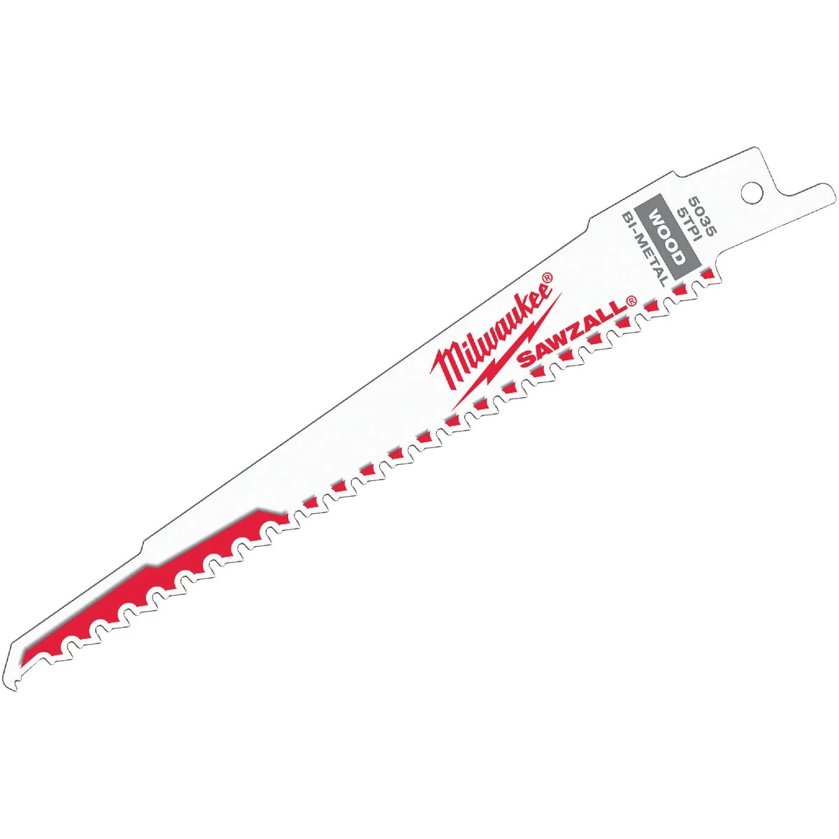 Unique Milwaukee Sawzall 6 In. 5 TPI Wood w Nails Reciprocating Saw Blade 5-Pack Consistent
