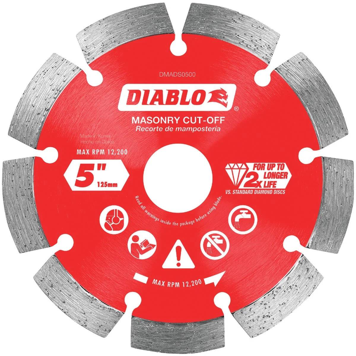 Relaxed Diablo 5 In. Segmented Rim Dry Wet Cut Diamond Blade Elegant