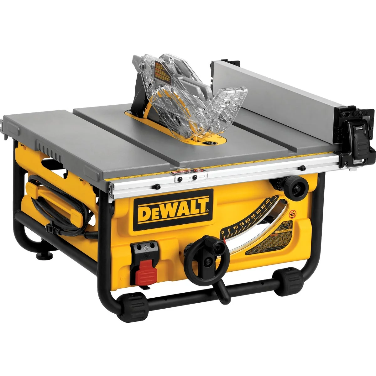 Practical DeWalt 15A 8-1 4 In. Compact Job Site Table Saw w Site-Pro Modular Guarding System Easy-to-Use