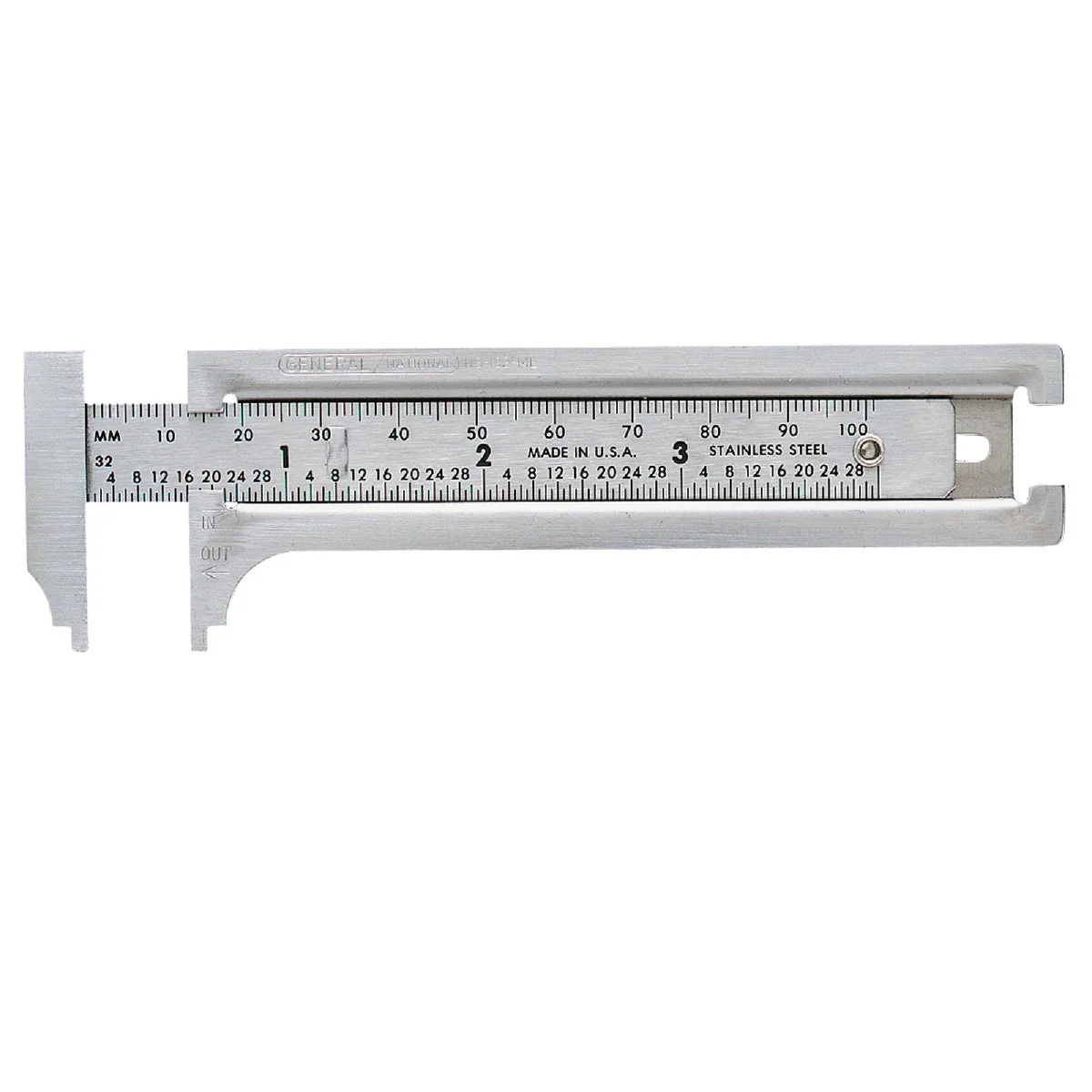 Minimalist General Tools 3 In. Pocket Caliper Certified