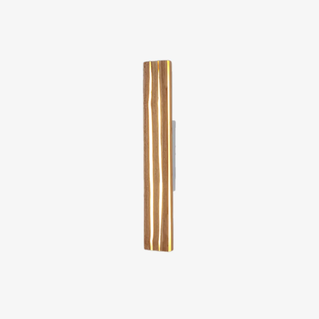 Enhanced Gebarsten houten wandlamp Top-Quality