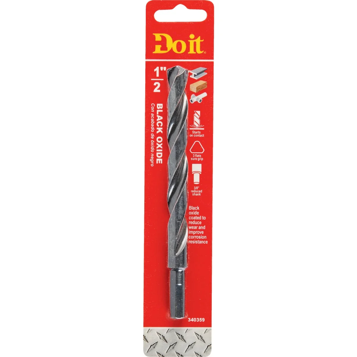 Original Do it 1 2 In. Black Oxide Drill Bit Breathable