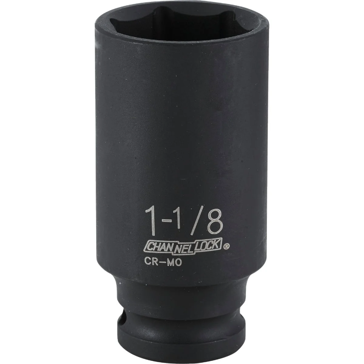 Refined Channellock 1 2 In. Drive 1-1 8 In. 6-Point Deep Standard Impact Socket Top-Quality