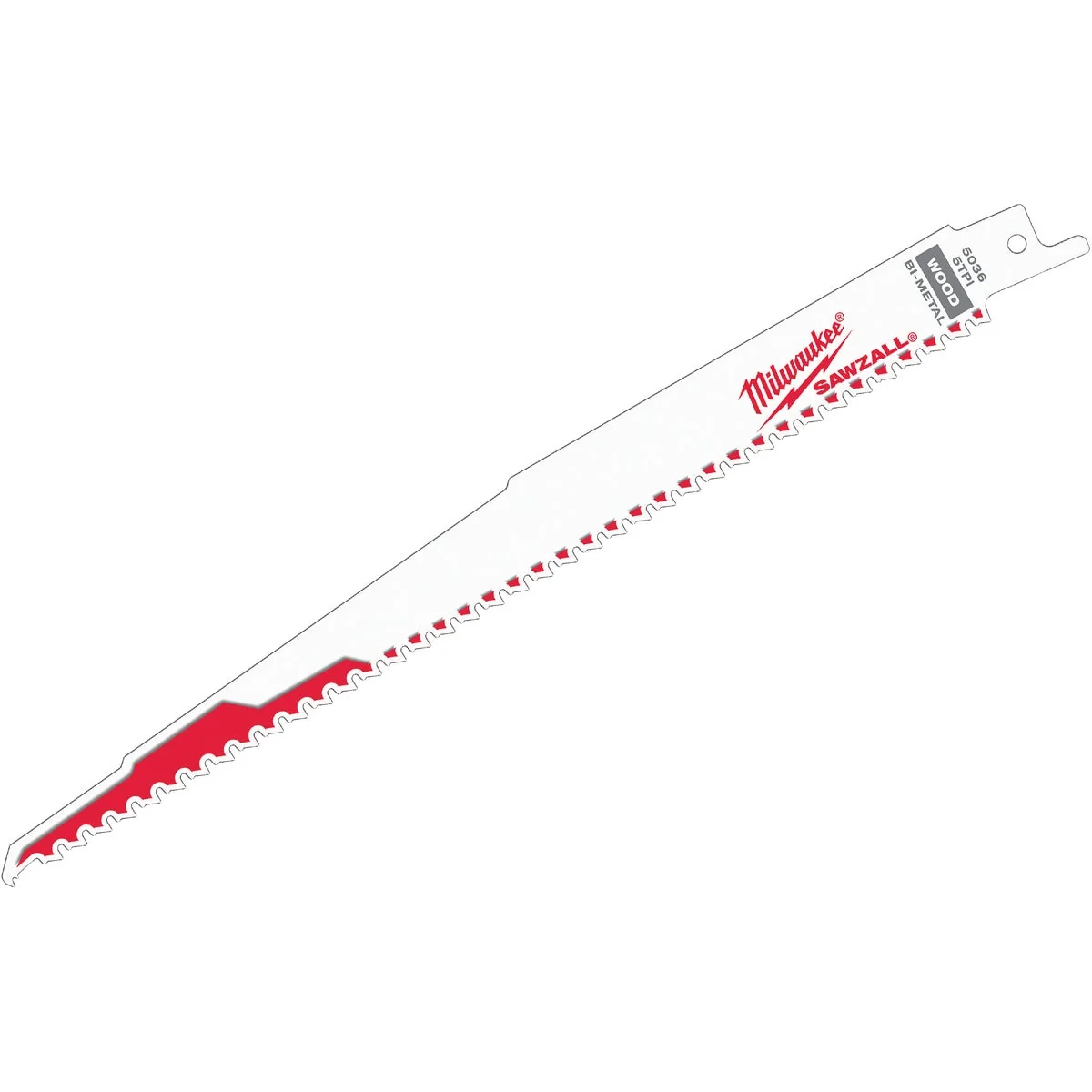 Green Milwaukee Sawzall 9 In. 5 TPI Wood w Nails Reciprocating Saw Blade 5-Pack Consistent