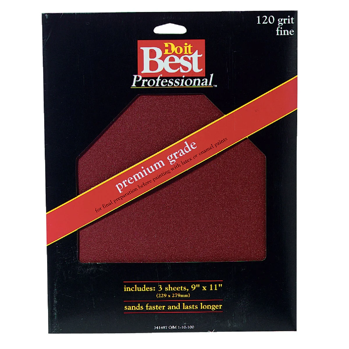 Recyclable Do it Premium Plus 9 In. x 11 In. 120 Grit Fine Sandpaper 3-Pack Contemporary