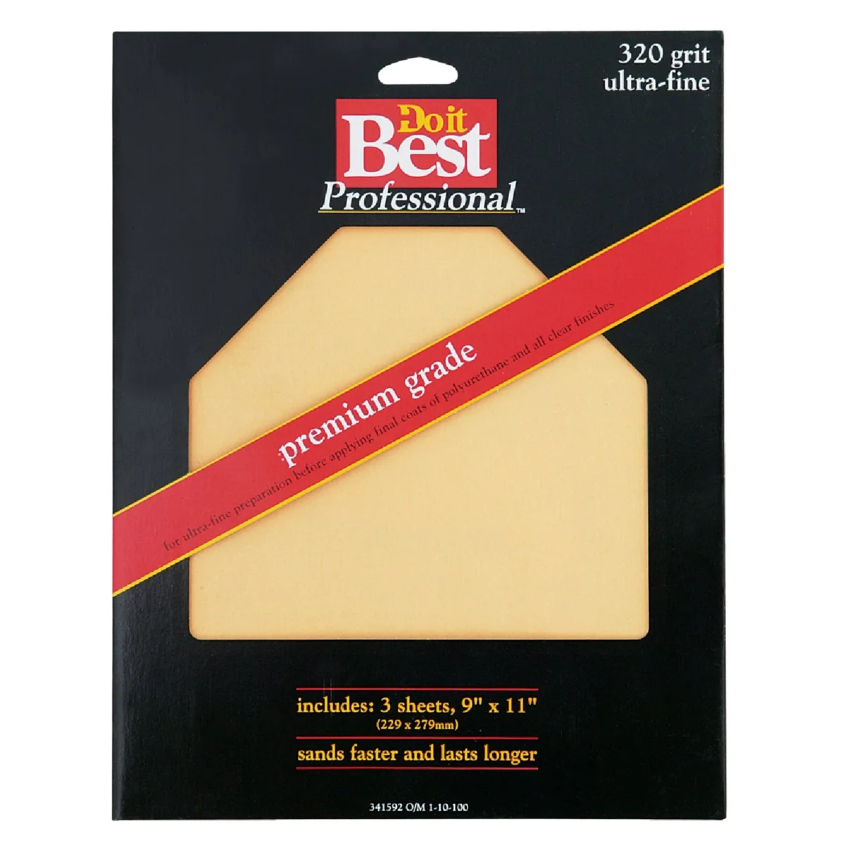 Exclusive Do it Premium Plus 9 In. x 11 In. 320 Grit Ultra Fine Sandpaper 3-Pack Genuine