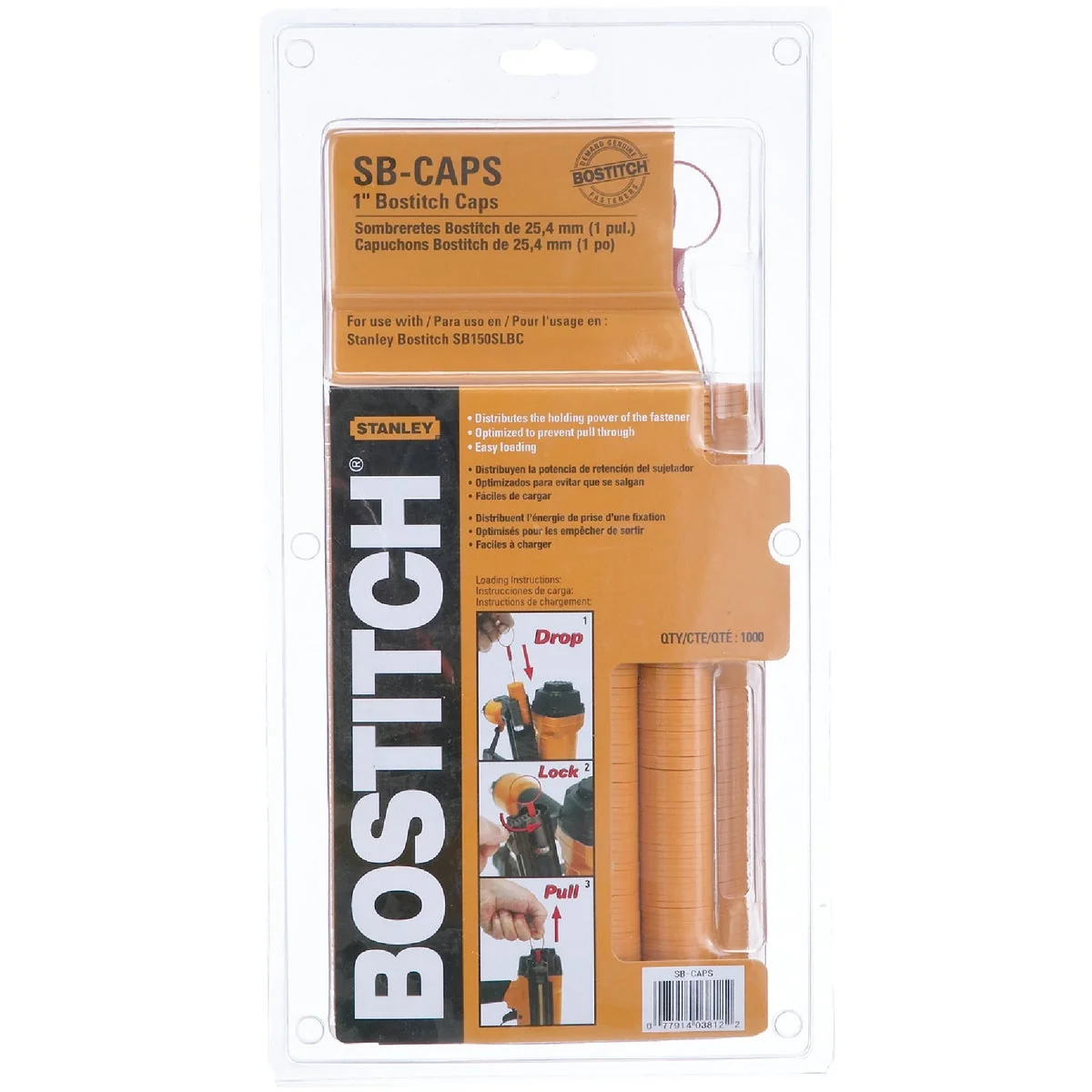 Relaxed Bostitch 18-Gauge 5 16 In. x 1 In. Caps Staples 5000 Ct. Long-Lasting