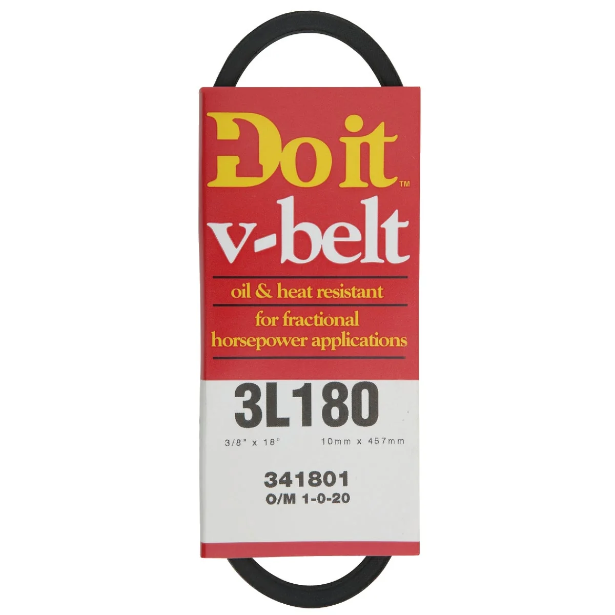 Natural Do it 18 In. L x 3 8 In. Wide A-Pulley V-Belt Genuine