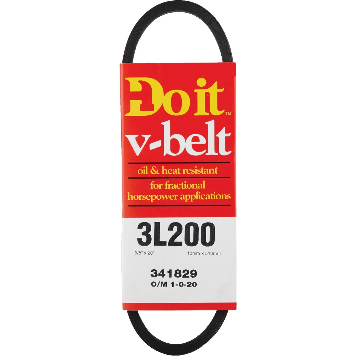 Reusable Do it 20 In. L x 3 8 In. Wide A-Pulley V-Belt Contemporary