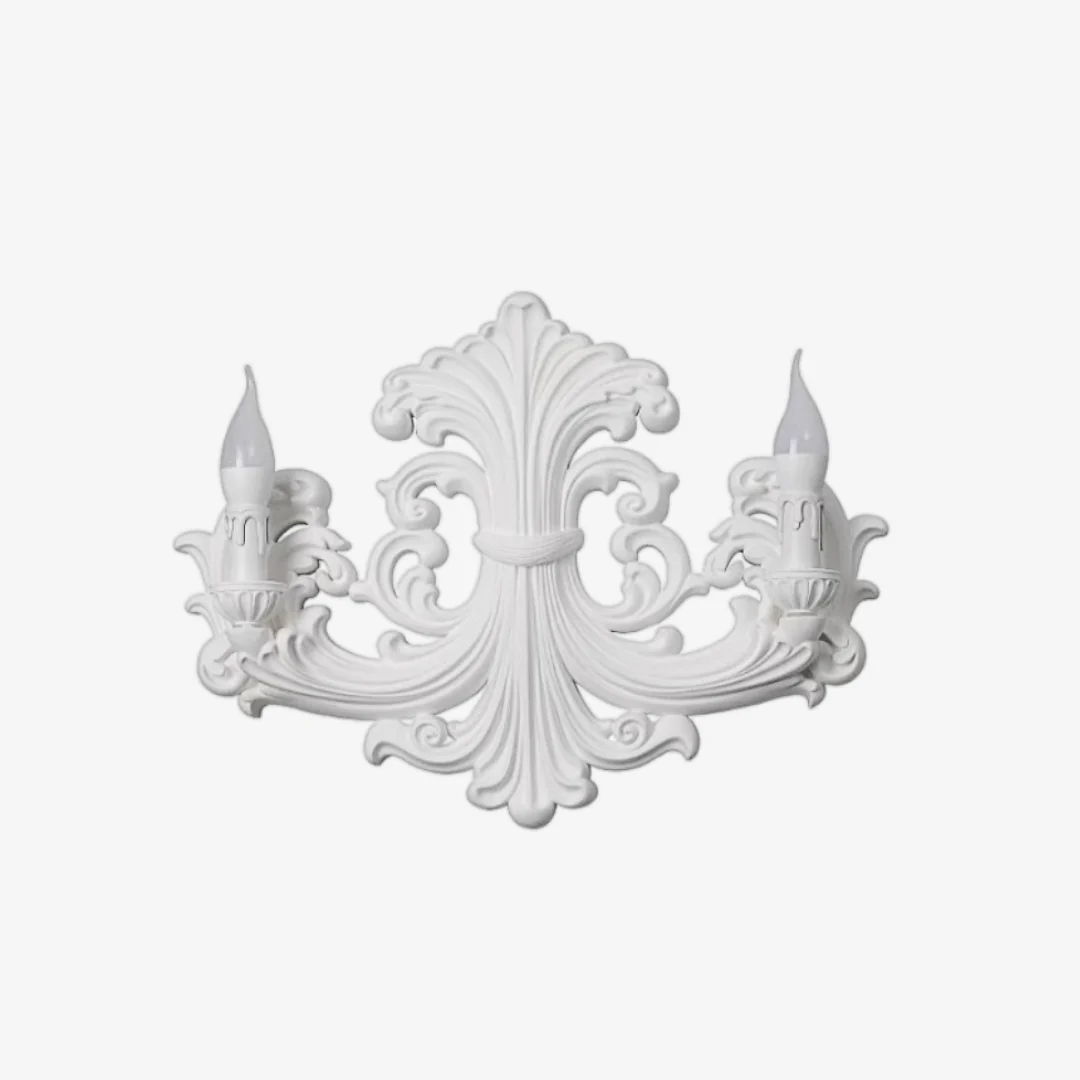 Detailed Geëmbosseerde gips wandlamp Proven