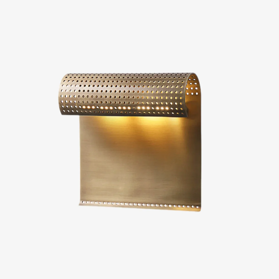 Responsible Wandlamp met gekrulde rand Crafted