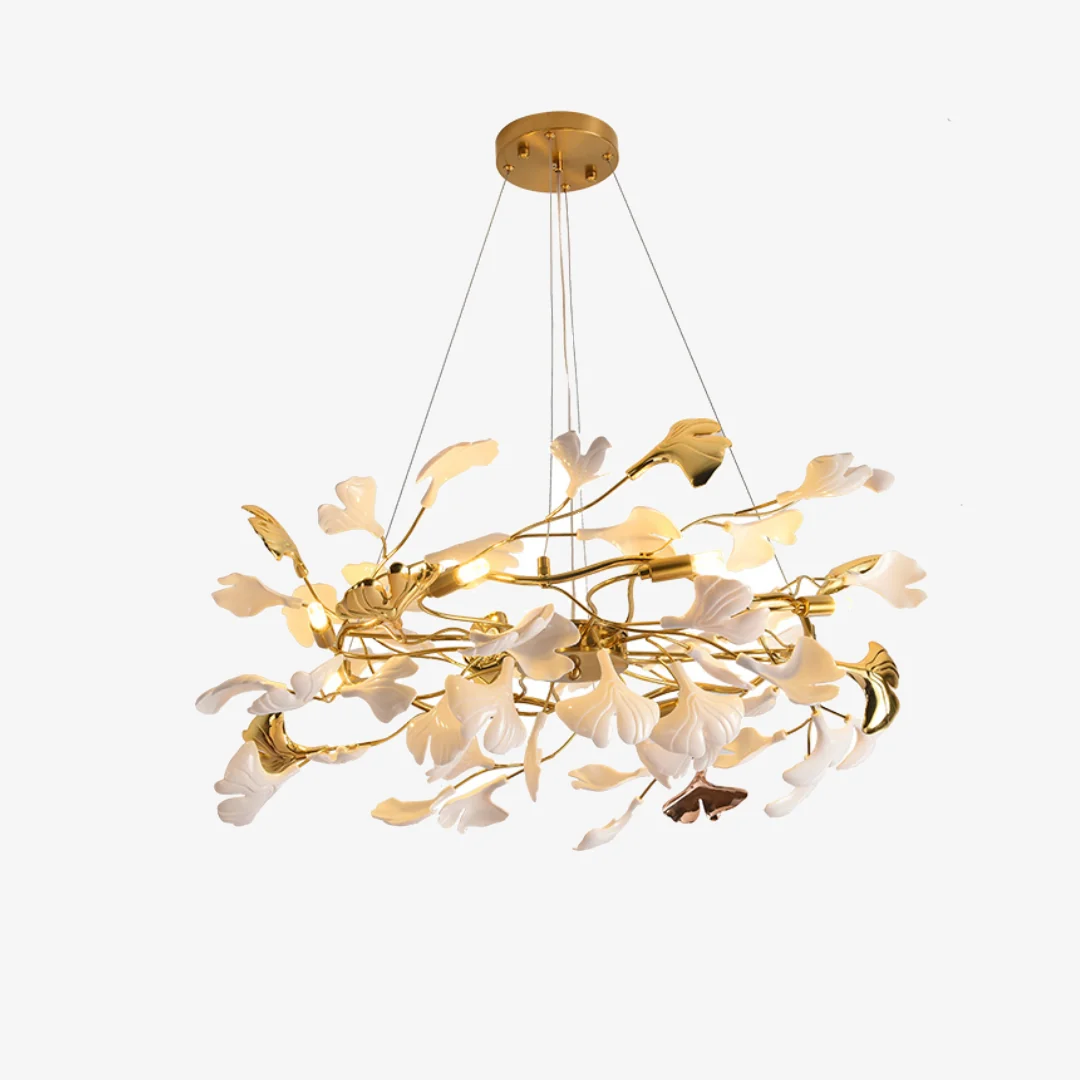 Soft Eenvoudige Gingko kroonluchter Safe
