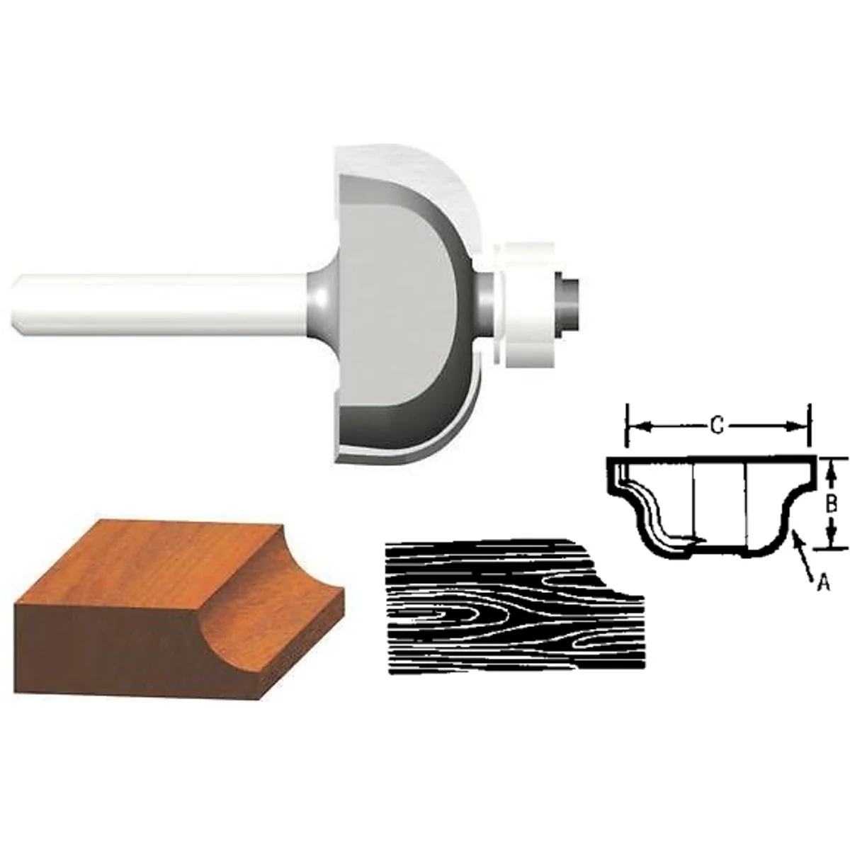 Versatile Vermont American Carbide Tip 1-1 2 In. Cove Bit Durable