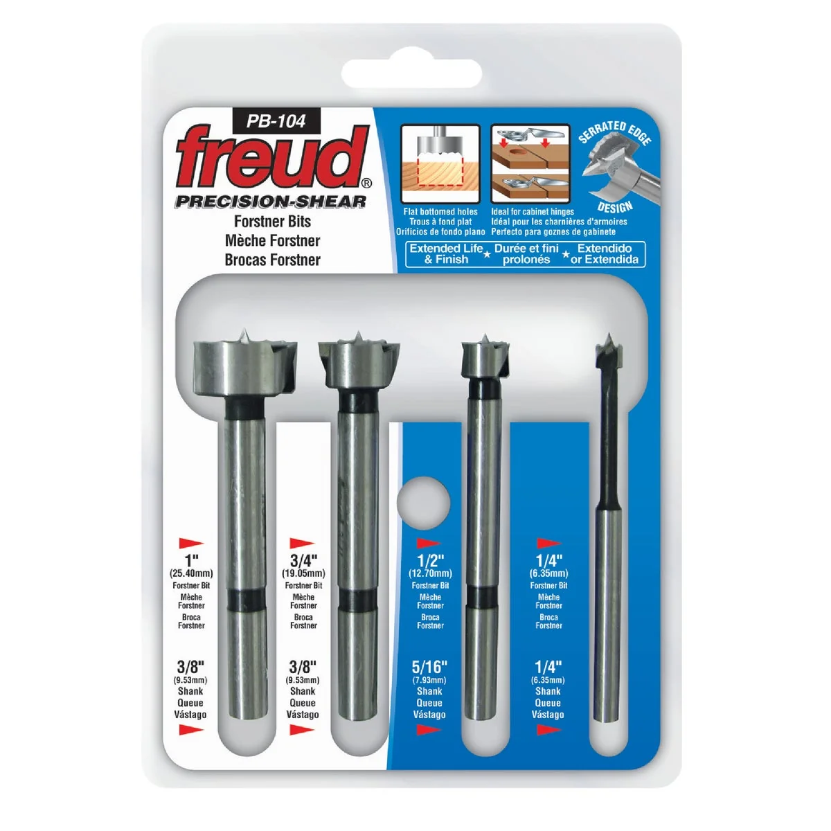 Trendy Freud Forstner Bit Set 4-Pieces Elegant