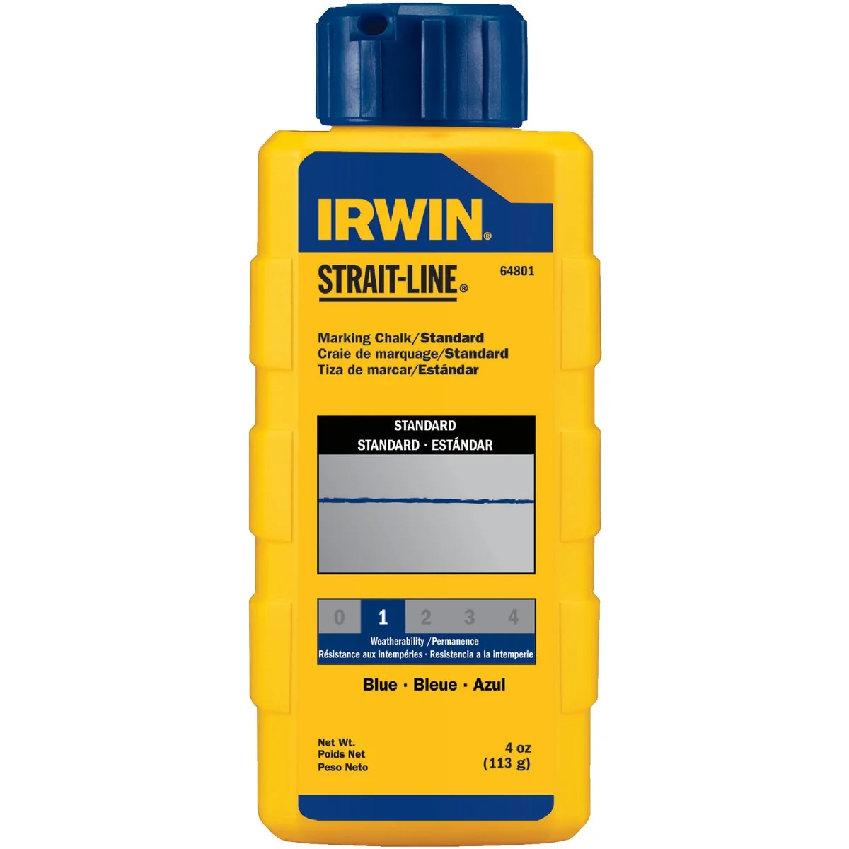 Selected Irwin STRAIT-LINE 4 Oz. Blue Standard Chalk Line Chalk Sophisticated