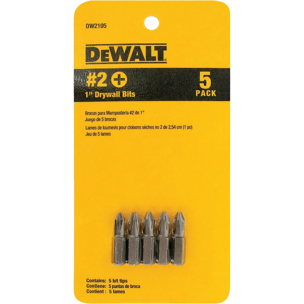Secure DeWalt Drywall Screwdriver Bit Set 5-Piece Powerful