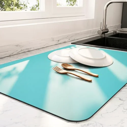 Elegant Dish Drying Mat for Kitchen Counter Pure