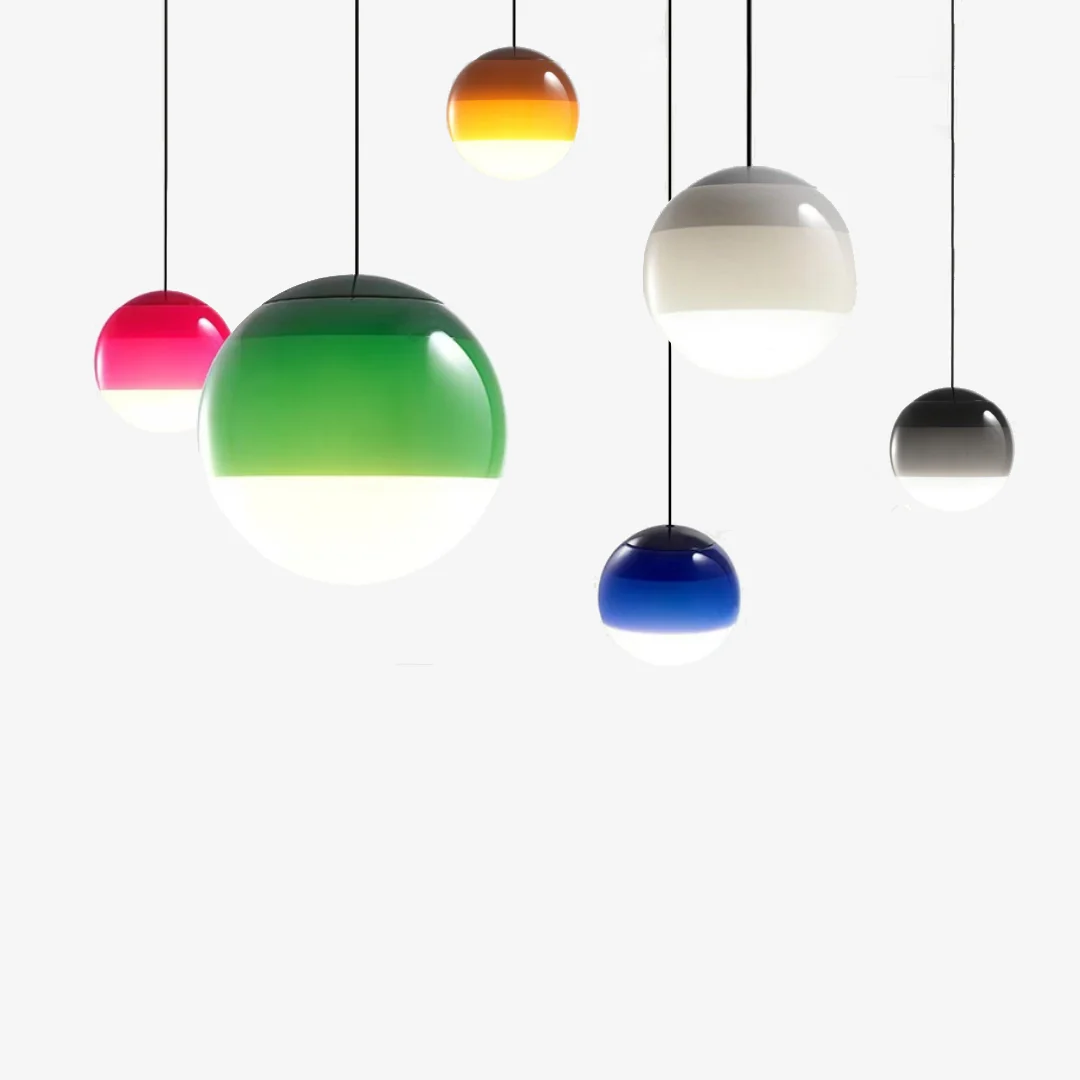 Trusted Kleurrijke glazen hanglamp Proven