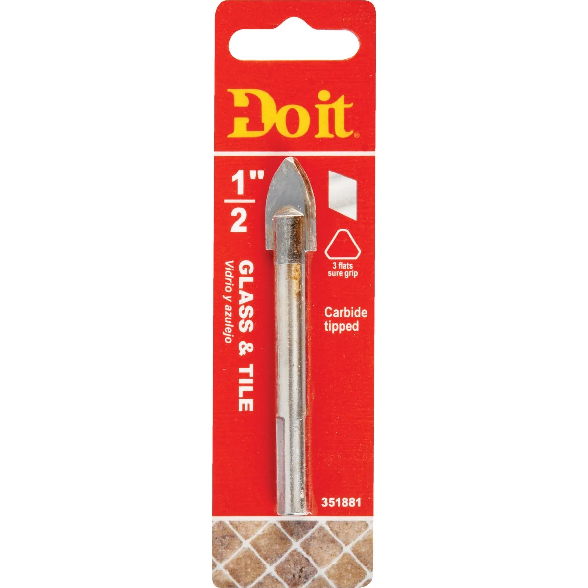 Contemporary Do it 1 2 In. x 3-3 4 In. Carbide Glass Tile Drill Bit Safe