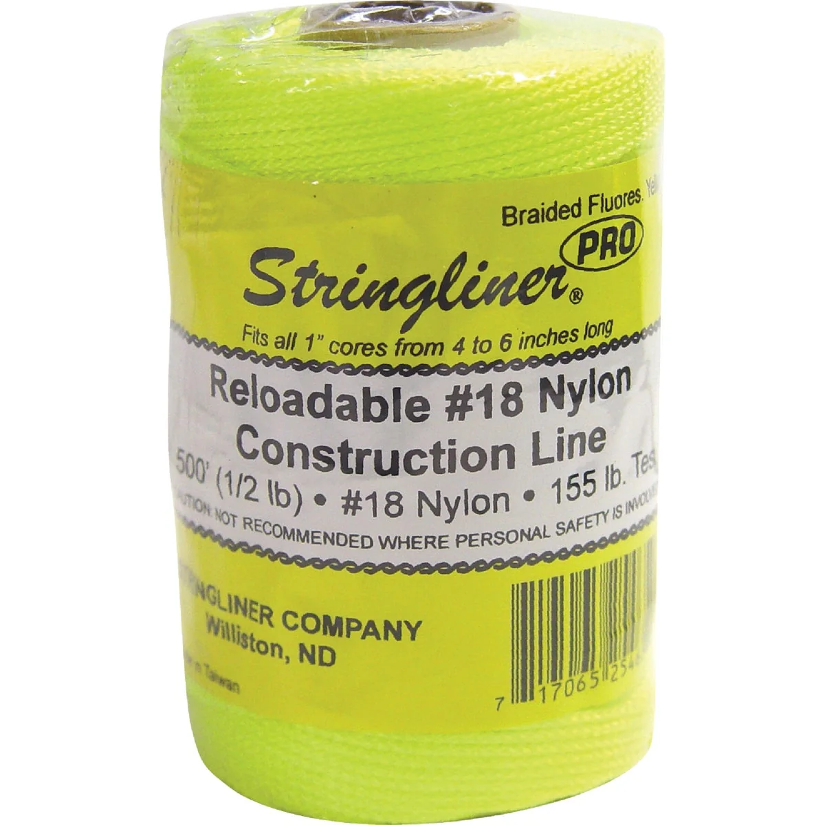 Eco-Friendly Stringliner 500 Ft. Fluorescent Yellow Braided Nylon Mason Line High-Grade