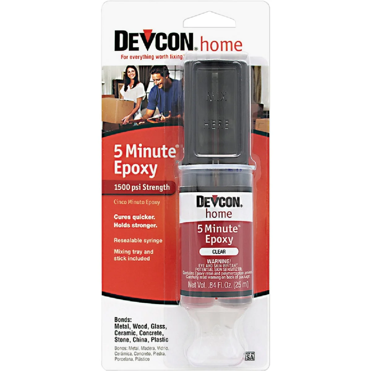 Quality Devcon 1 Oz. 5 Minute Epoxy Syringe Verified