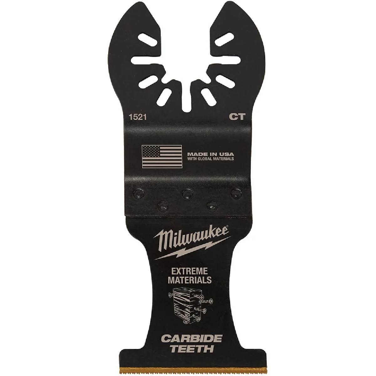 Crafted Milwaukee OPEN-LOK 1-3 8 In. Titanium-Enhanced Carbide Extreme Materials Oscillating Blade 3-Pack Dependable