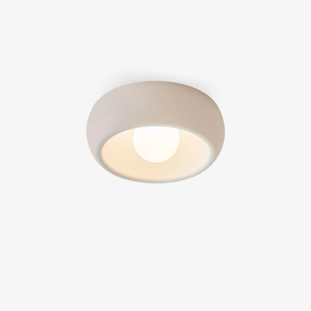 Detailed Effen crèmekleurige plafondlamp Next-Generation