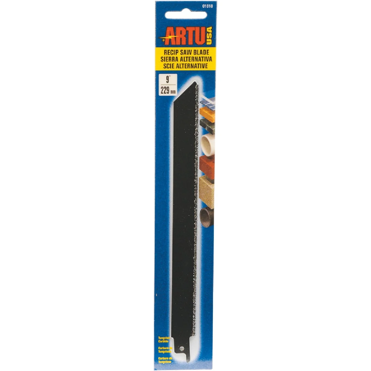 Trusted ARTU 9 In. Carbide Grit Reciprocating Saw Blade Pure