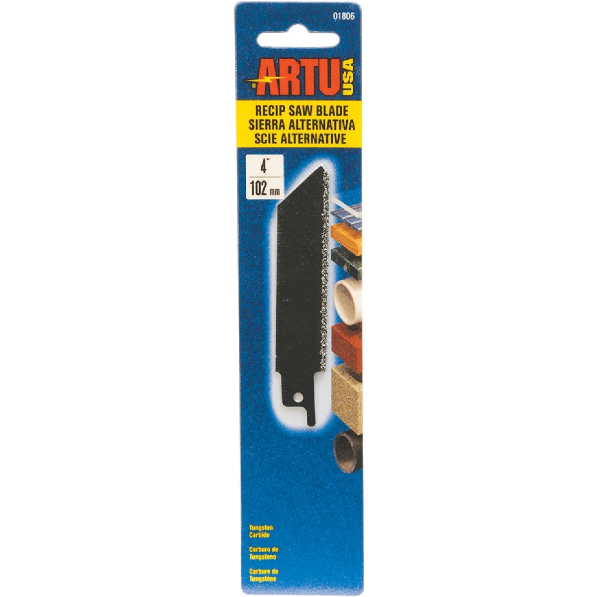 Versatile ARTU 4 In. Carbide Grit Reciprocating Saw Blade High-End