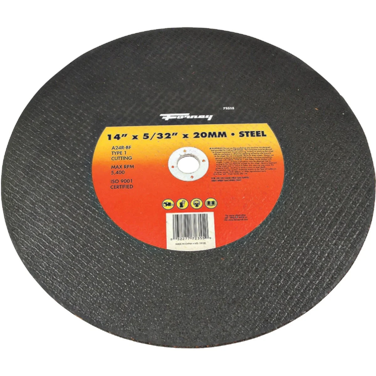 User-Friendly Forney Type 1 14 In. x 5 32 In. x 20 mm Steel Cut-Off Wheel Reliable