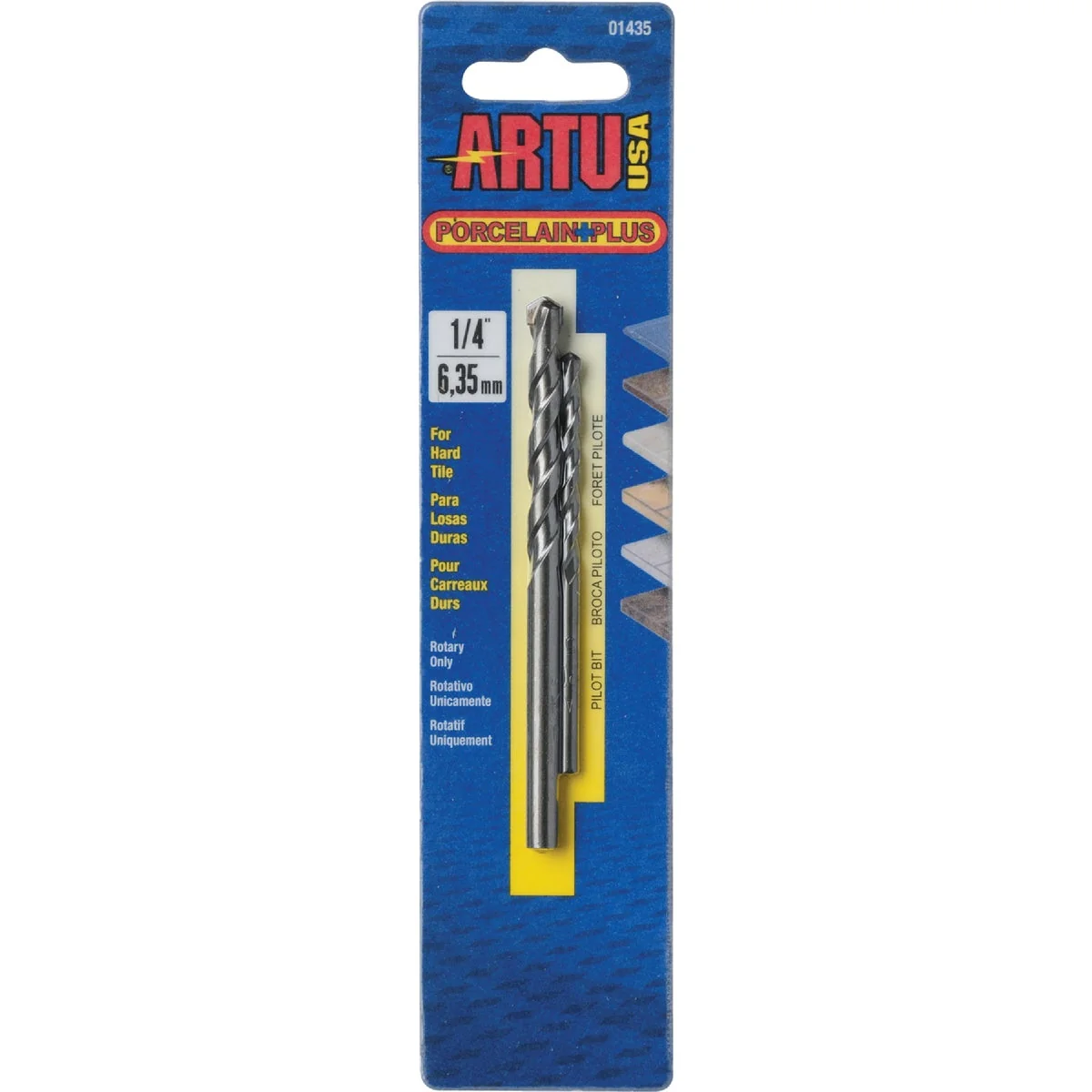 High-Quality ARTU 1 4 In. x 4-1 8 In. Cobalt and Tungsten Carbide Glass Tile Drill Bit Trusted