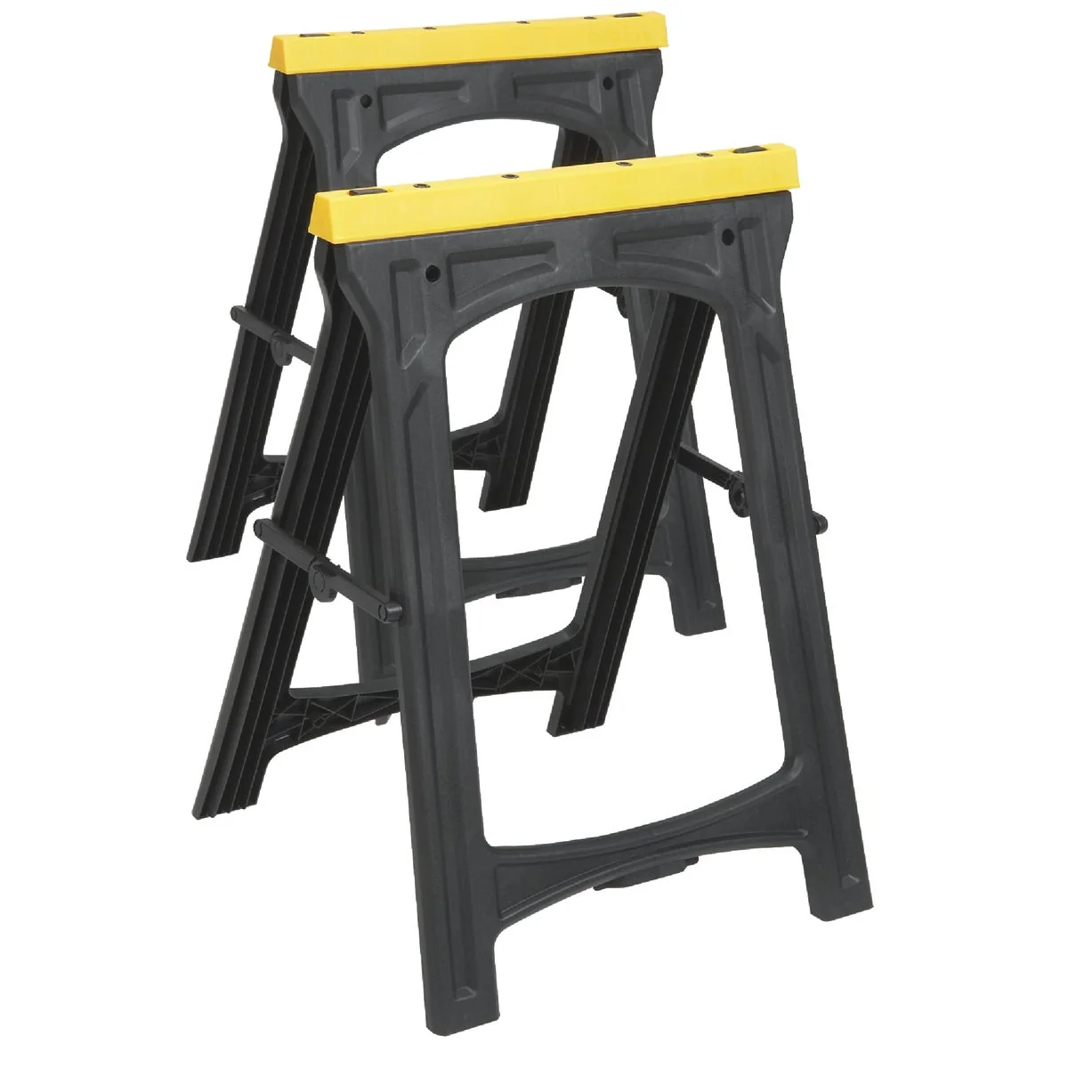 Premium Do it 22-1 2 In. L Plastic Folding Sawhorse 500 Lb. Capacity 2-Pack Original Design