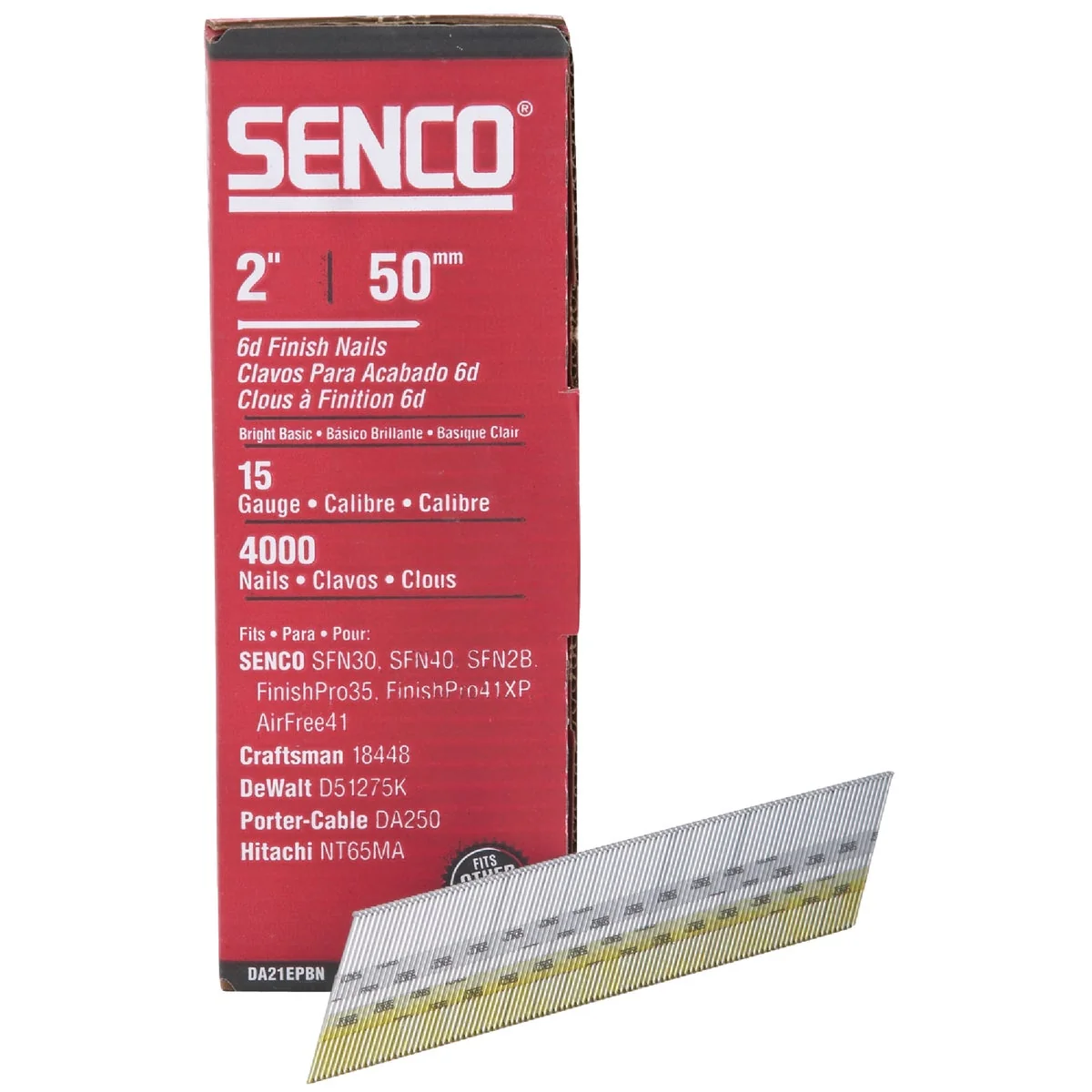 Modern Senco 15-Gauge Bright 34 Degree Angled Finish Nail 2 In. 4000 Ct. Healthy