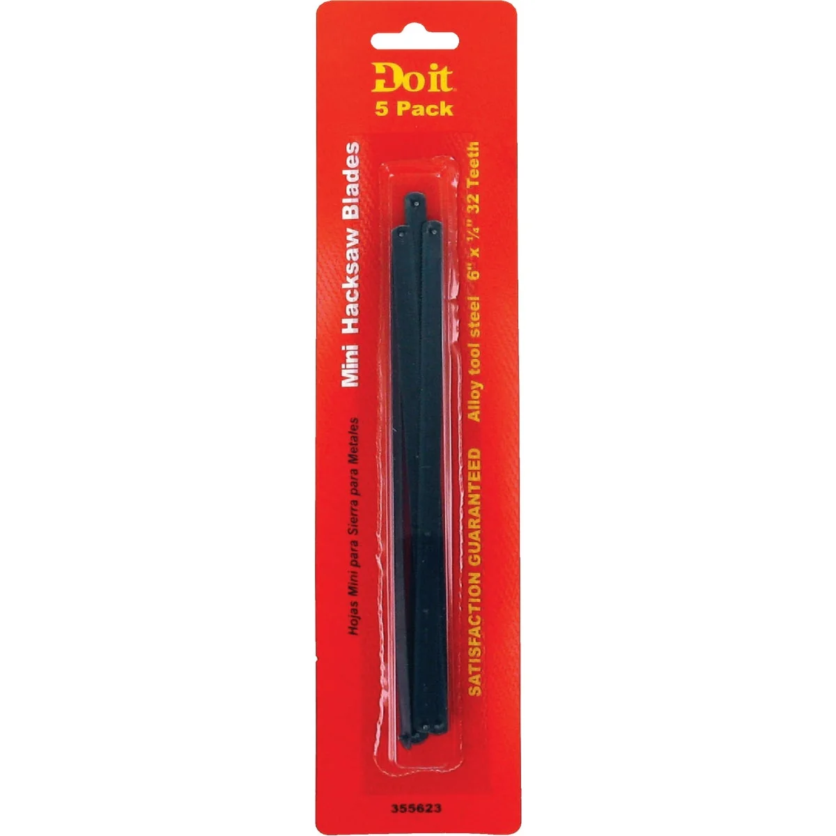 Soft Do it 6 In. L. Blade 32 TPI Alloy Steel Hacksaw Blade 5-Pack Practical