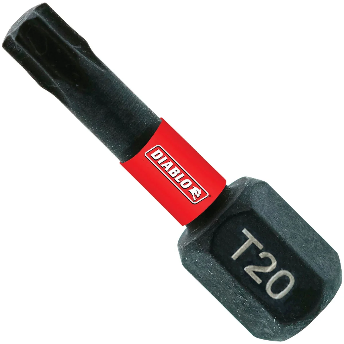 Solid Diablo T20 TORX 1 In. Insert Impact Screwdriver Bit 5-Pack Traditional